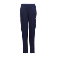 thumbnail: Donkerblauwe jongens en meisjes adidas Performance Junior trainingsbroek van polyester met regular fit, regular waist en logo dessin