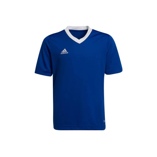 adidas Performance junior voetbalshirt kobaltblauw Sport t-shirt Jongens/Meisjes Polyester Ronde hals