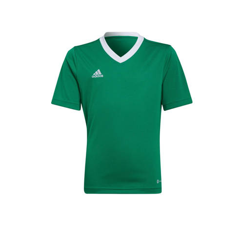 adidas Performance junior voetbalshirt groen Sport t-shirt Jongens/Meisjes Polyester Ronde hals - 128