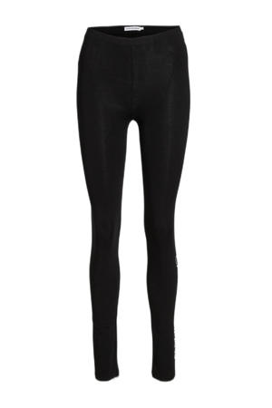 legging met logo zwart/wit