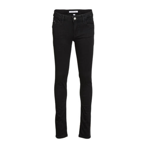 CALVIN KLEIN JEANS skinny jeans clean black Zwart Meisjes Stretchdenim