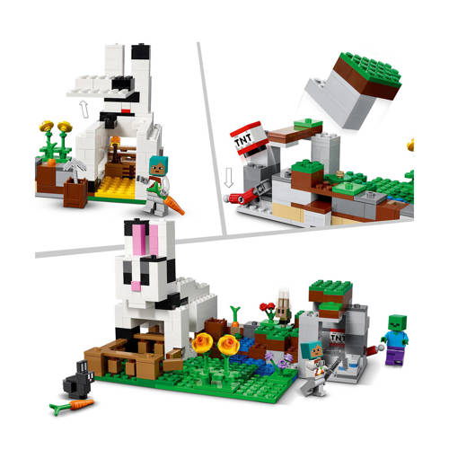 Lego Minecraft De Konijnenhoeve 21181 Bouwset | Bouwset van