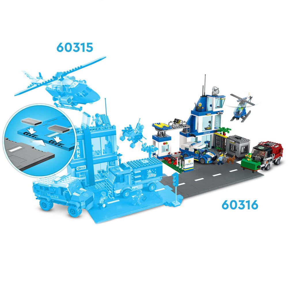 LEGO City Politie bureau 60316 | kleertjes.com