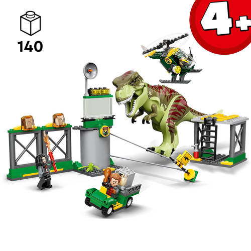 Lego Jurassic World T. rex dinosaurus ontsnapping 76944 Bouwset