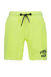 thumbnail: Gele jongens Vingino Essentials sweatshort met regular waist, elastische tailleband met koord en logo dessin