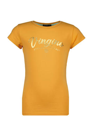 T-shirt met logo oranje