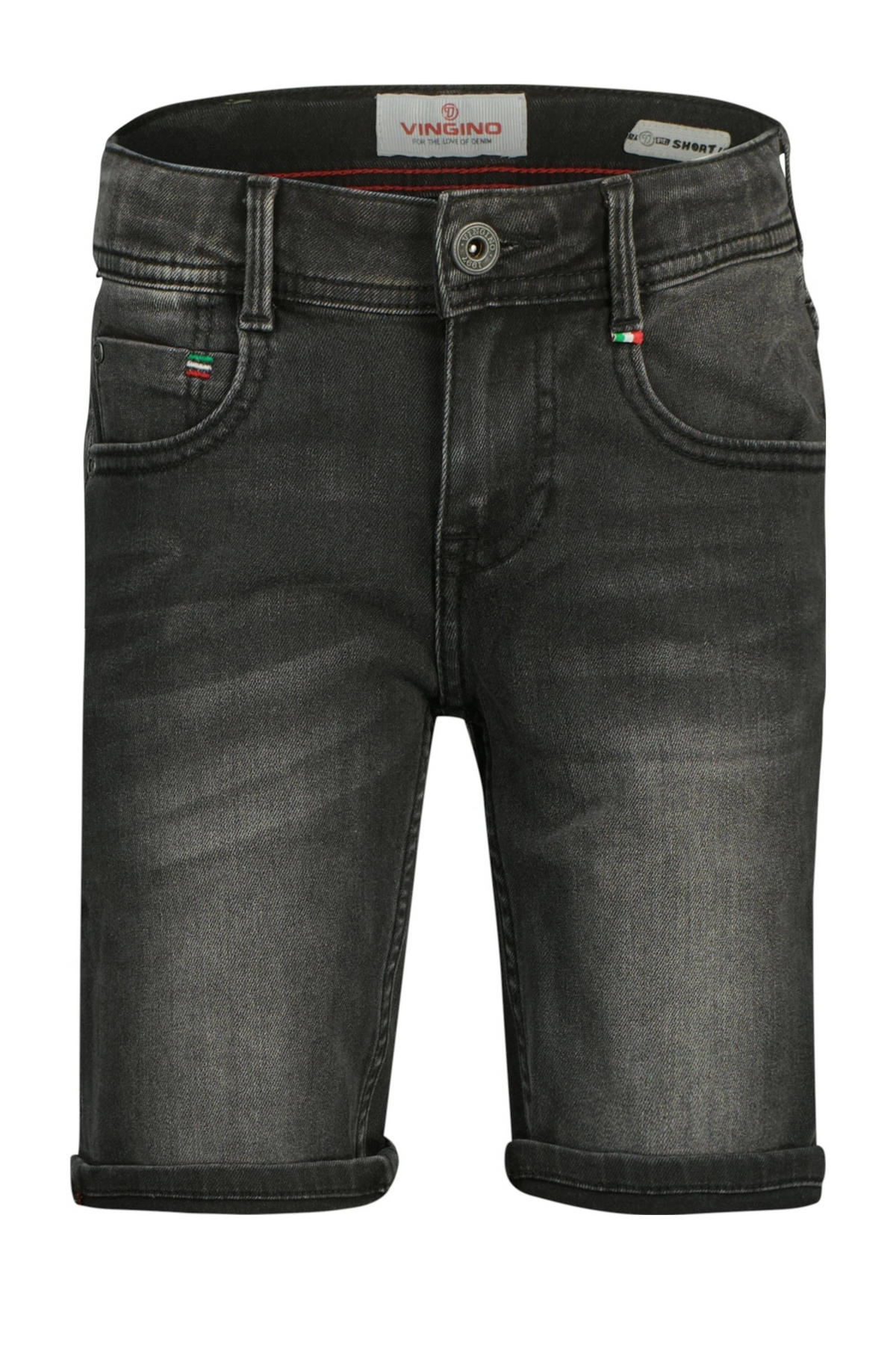 Menagerry Bekend Gastvrijheid Vingino jeans bermuda Charlie black vintage | kleertjes.com