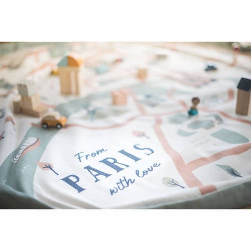 Play&Go 2-in-1 opbergzak speelkleed Paris Map Multi