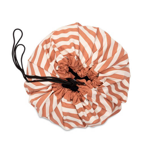 Play&Go 2-in-1 opbergzak speelkleed Stripes Brown Multi