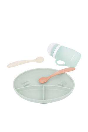 serviesset GROW'ISY (bordje + lepel x2 + drinkbeker)