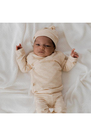 longsleeve met overslag Waves Hazelnut