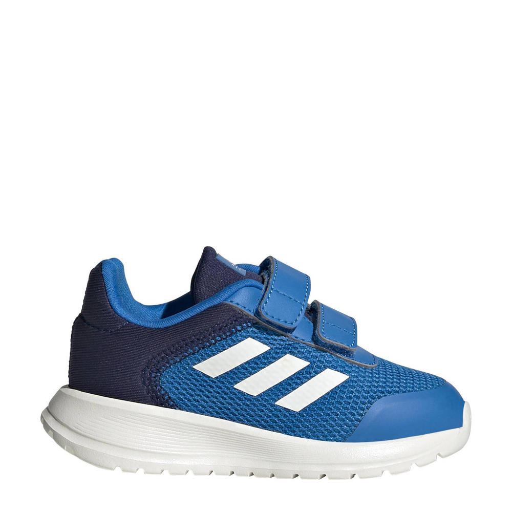 Kobaltblauw, wit en donkerblauwe jongens en meisjes adidas Sportswear Tensaur Run 2.0 sneakers van mesh-pu/voering: mesh/voetbed: eva met klittenband