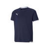 Puma junior voetbalshirt donkerblauw/wit