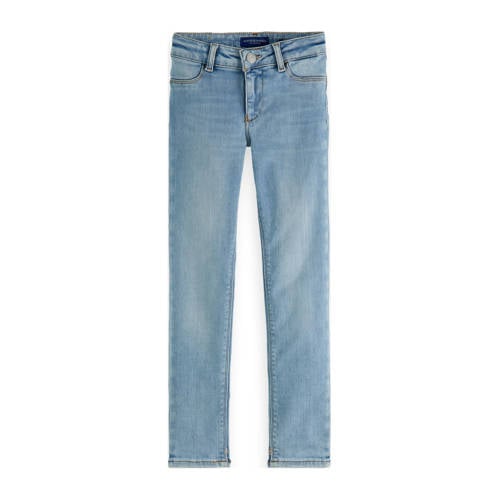 Scotch & Soda skinny jeans Milou shore blue Blauw Meisjes Stretchdenim (duurzaam) - 128