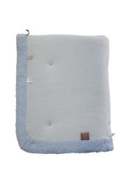 thumbnail: Snoozebaby boxkleed/speelkleed Cheerful Playing 75x95 cm Fresh Blue