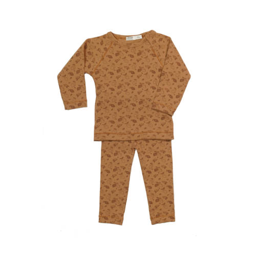 Snoozebaby pyjama Toffee Bruin Jongens/Meisjes Katoen (biologisch) Ronde hals - 74/80