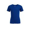 WE Fashion T-shirt met ruches kobaltblauw