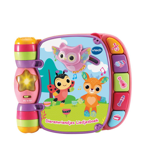 VTech Baby Dierenvriendjes Liedjesboek Roze Speeltje afbeelding