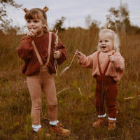 thumbnail: Your Wishes broek met vaste bretels brique