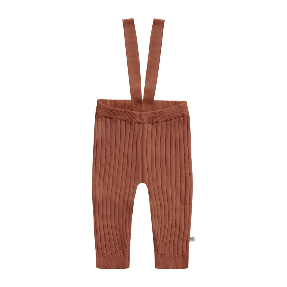 Brique jongens en meisjes Your Wishes broek bretels van katoen met regular fit, regular waist en effen