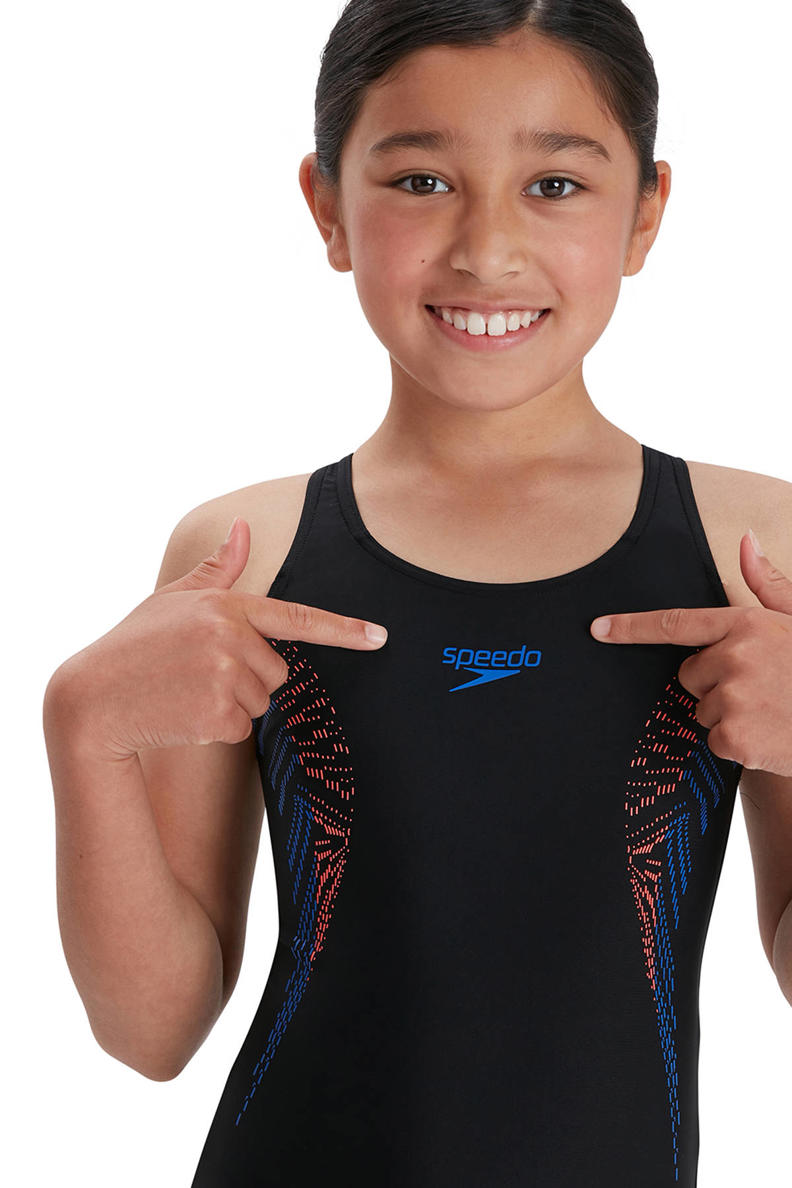 Speedo Endurance10 sportbadpak Muscleback zwart/rood/blauw | kleertjes.com