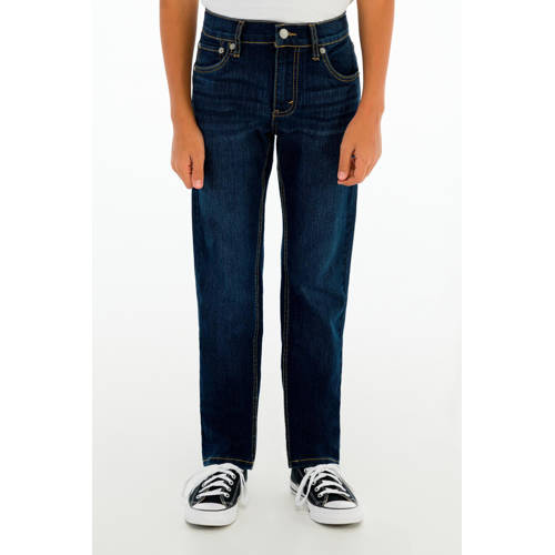 Levi's Kids 511 slim fit jeans rushmore Blauw Jongens Stretchdenim Effen - maat 128 afbeelding