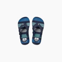 thumbnail: Blauwe jongens Reef Little Ahi Deep Sea Stripes sandalen met elastische inzet