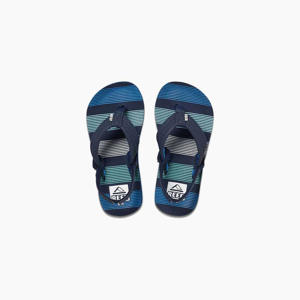 Little Ahi Deep Sea Stripes sandalen blauw