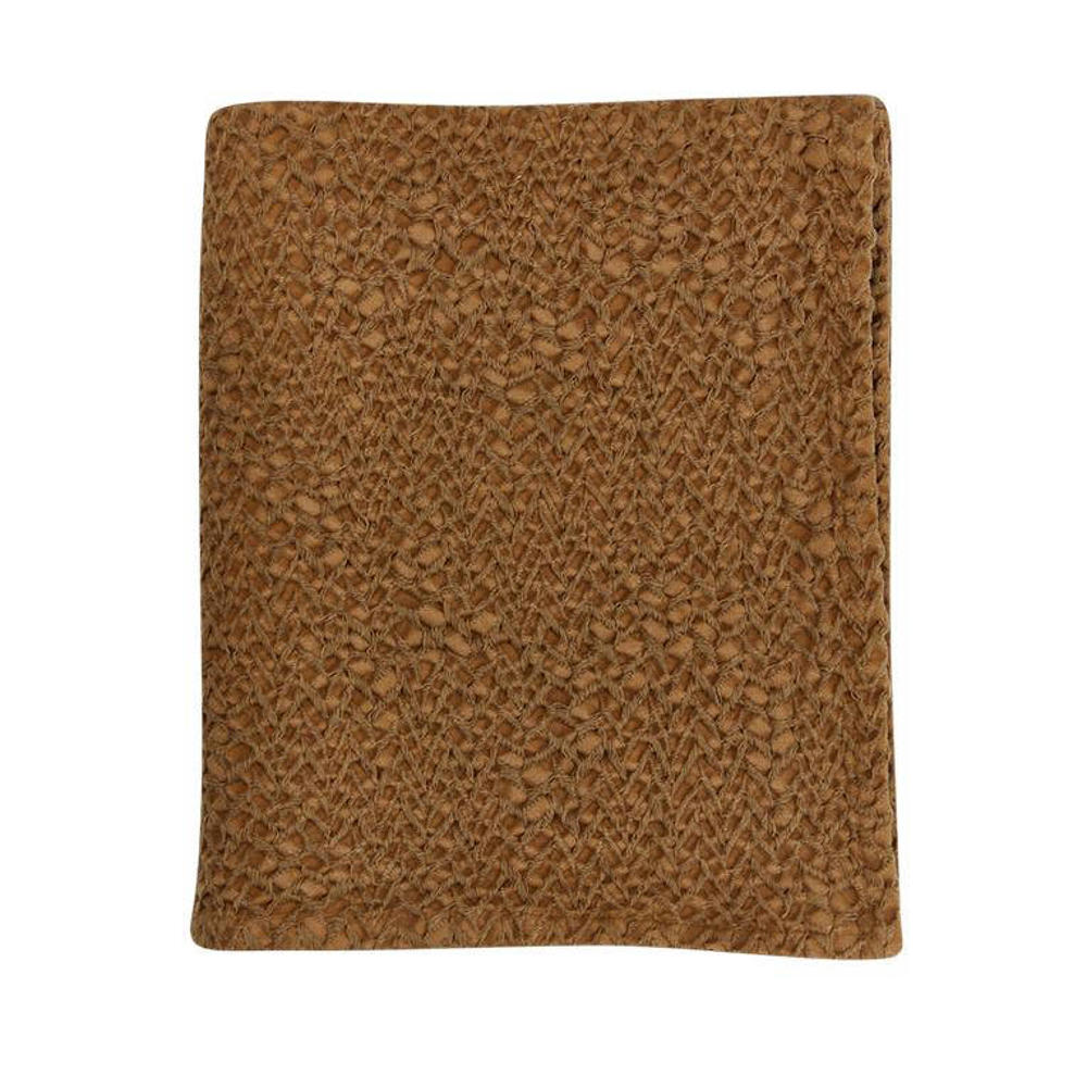 Mies & Co baby wiegdeken Honeycomb 70x100 cm Bronze mist