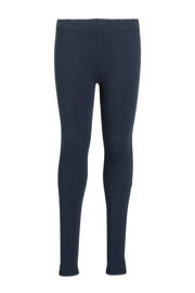 thumbnail: Donkerblauwe meisjes anytime legging van duurzaam katoen met elastische tailleband