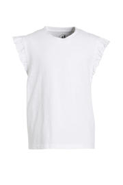 thumbnail: anytime T-shirt met ruffle wit
