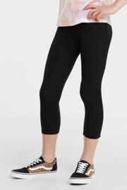 thumbnail: Zwarte meisjes anytime cropped legging van katoen met elastische tailleband en melée print
