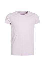 thumbnail: Lilakleurige meisjes anytime basic T-shirt van katoen met effen, korte mouwen, ronde hals en geweven detail