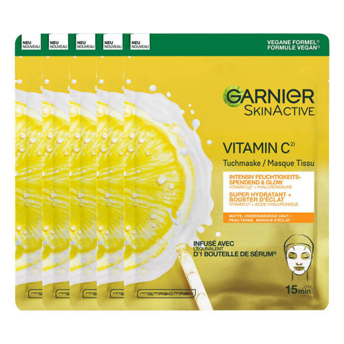 Garnier Skinactive Vitamine C masker - 20 stuks voordeelverpakking