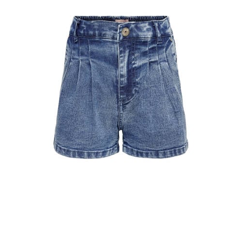 KIDS ONLY GIRL regular fit jeans short KOGSAINT medium blue denim Denim short Blauw Meisjes Stretchdenim