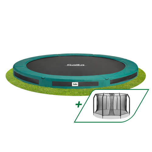Salta Premium Ground Combo trampoline Ø251 cm Ingraaf trampoline Groen