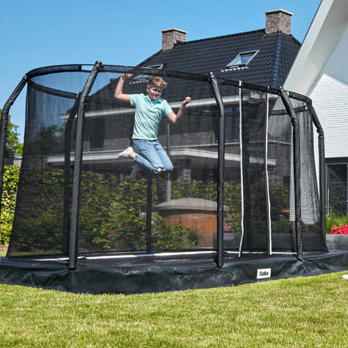 Salta Premium Ground Combo trampoline 214x153 cm Ingraaf trampoline Zwart