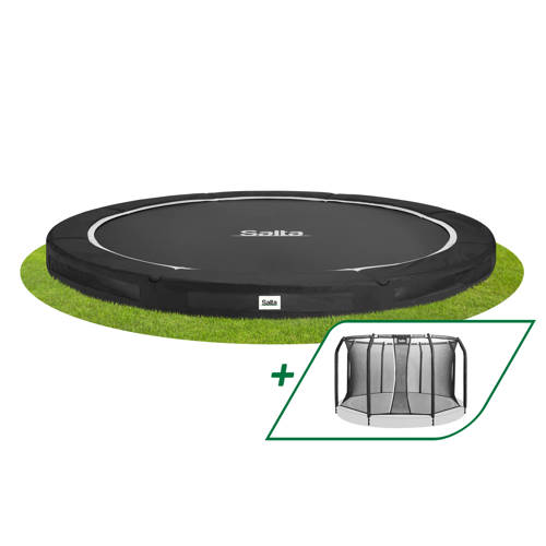 Salta Premium Ground Combo trampoline Ø396 cm Ingraaf trampoline Zwart