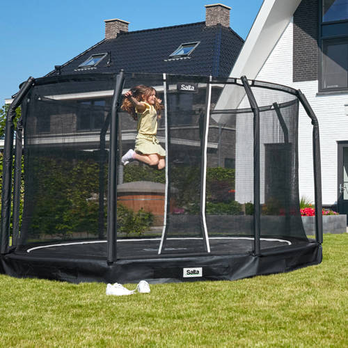 Salta Premium Ground Combo trampoline Ø396 cm Ingraaf trampoline Zwart