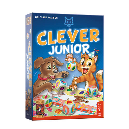 999 Games Clever Junior Dobbelspel Blauw | Dobbelspel van 999 Games
