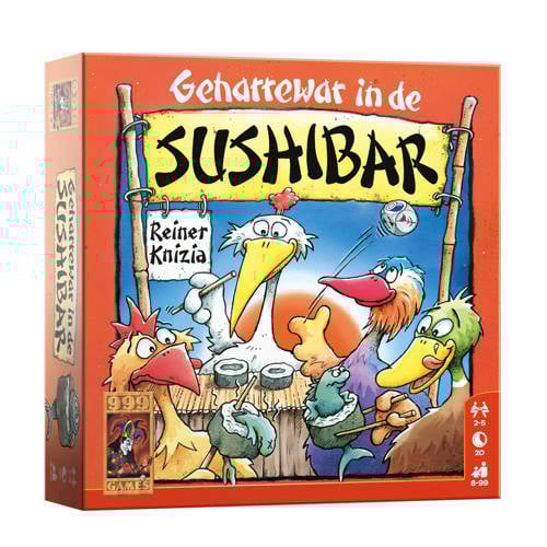 999 Games Geharrewar in de Sushibar Dobbelspel | Dobbelspel van 999 Games