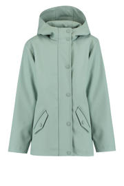 thumbnail: Groene meisjes America Today regenjas Janice JR van polyester met effen en lange mouwen