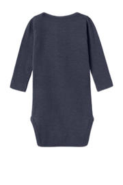 thumbnail: NAME IT BABY ribgebreide romper NBMKAB donkerblauw