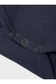 thumbnail: NAME IT BABY ribgebreide romper NBMKAB donkerblauw