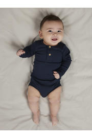 thumbnail: NAME IT BABY ribgebreide romper NBMKAB donkerblauw