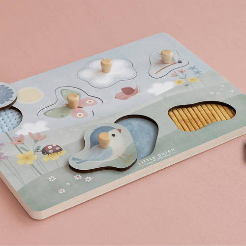 Little Dutch voelpuzzel flowers & butterflies Vormenpuzzel