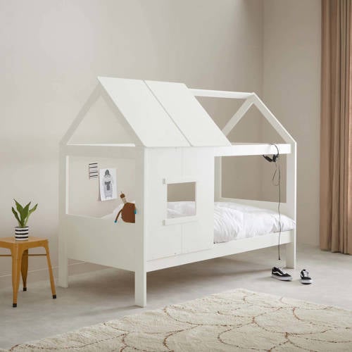 NOUS Living kinderbed Finn low (90x200 cm) Wit | Bed van