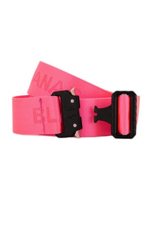 riem met logo neon roze