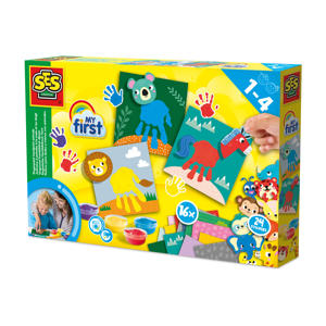My first - Vingerverf handafdruk dieren