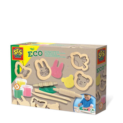 SES klei 3 x 90 g met houten tools | Klei van SES | Speelgoed > Knutselen > Klei